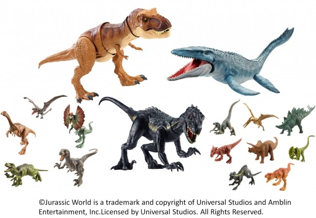 「ジュラシック・ワールド」の恐竜　ビッグサイズなフィギュアに