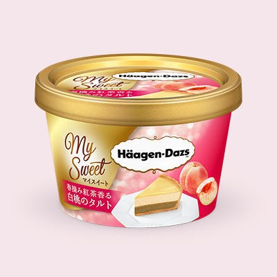 ハーゲンダッツ新シリーズ「白桃のタルト」　ローソン限定発売