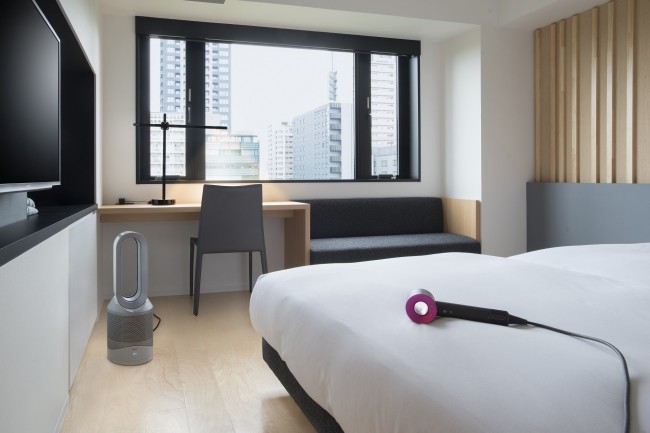 ホテル・アンドルームス名古屋栄開業記念　ダイソン3種が客室で試せる