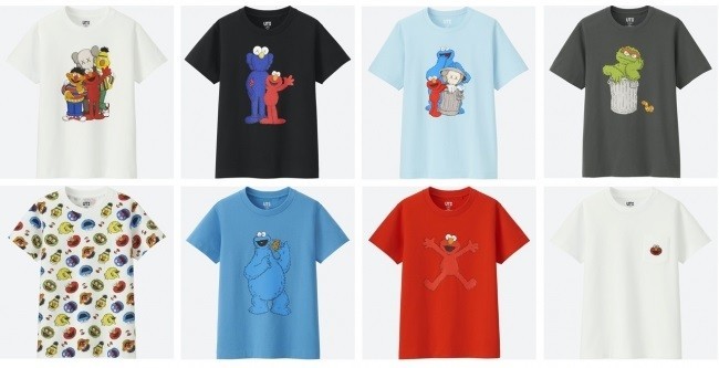 現代アーティスト・カウズと「SESAME STREET」　コラボTシャツ
