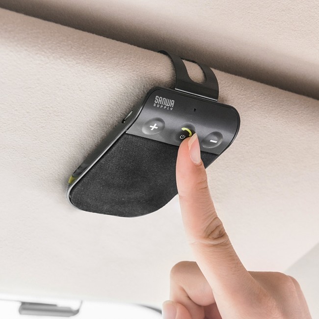 サンバイザーに挟むだけ