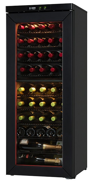 上室と下室を個別に温度管理　日本製ワイン・日本酒セラー