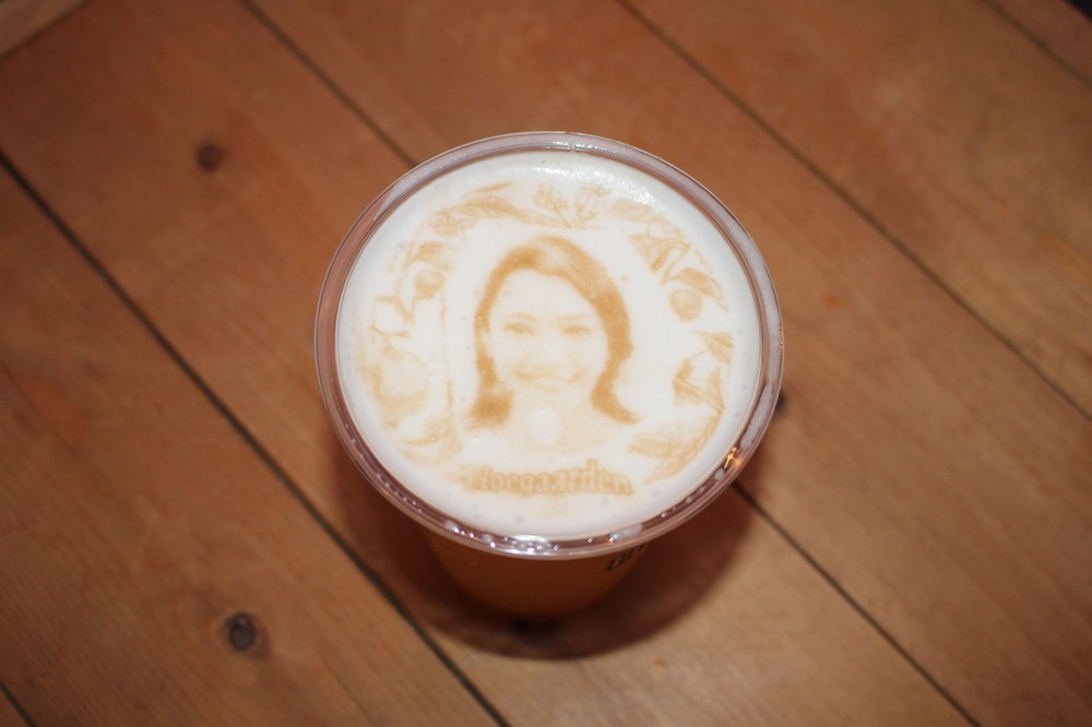 プリントされた様子。作りたてはもっとはっきり写っていた（2018年7月19日撮影）