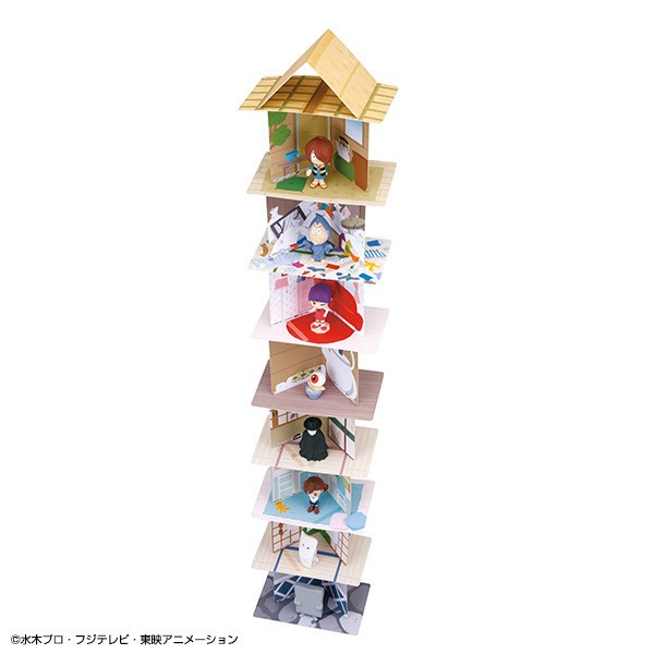 「鬼太郎」や「目玉おやじ」を積み上げる　「バランスゲーム」