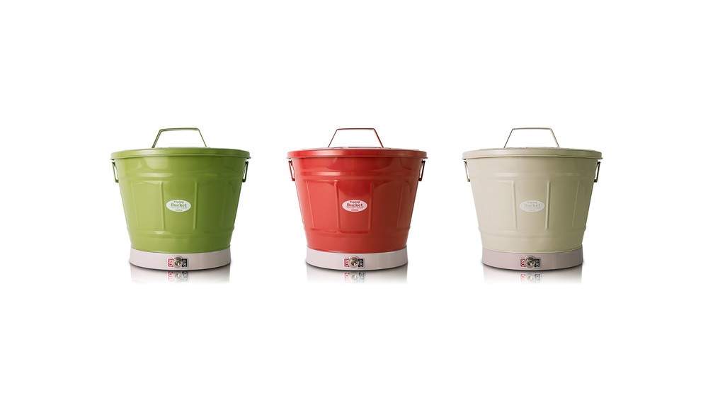 レトロ風デザイン　バケツのようなポップコーンメーカー