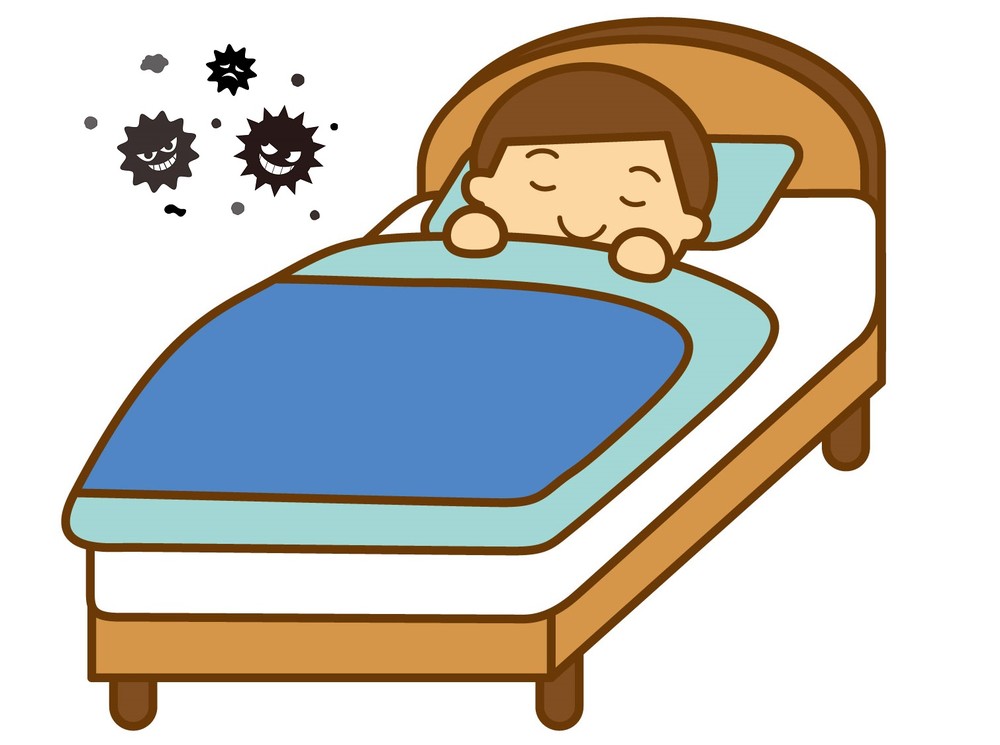 ひと晩寝ただけでも菌の数は4倍に増える　（画像はイメージ）