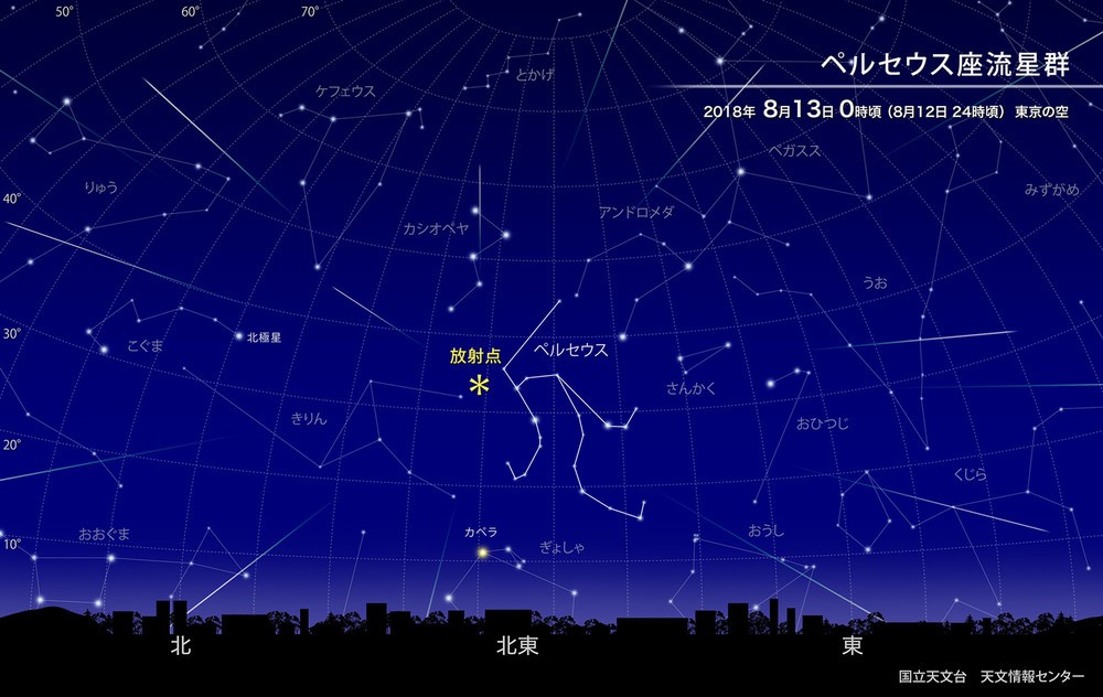 ペルセウス流星群（ｃ）国立天文台