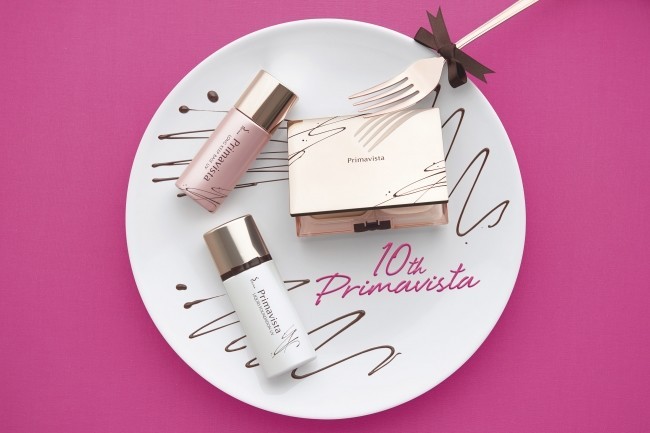花王「プリマヴィスタ」　誕生10周年限定パッケージ3種