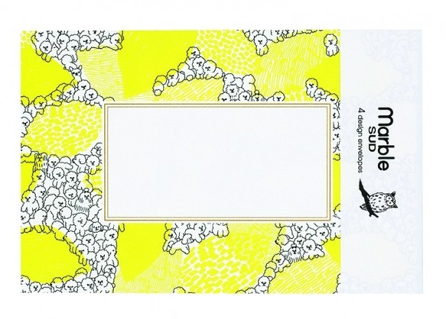 女性に人気のアパレルブランド「marble SUD」とコラボしたレター&封筒