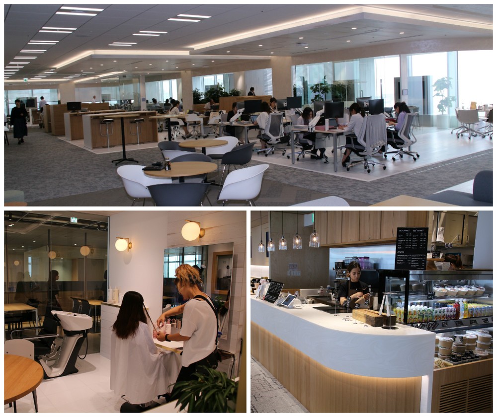 「新オフィスの設備」の一例