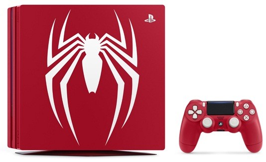鮮やかな赤の「スパイダーマン」デザインPS4＆ソフトのセット　数量限定