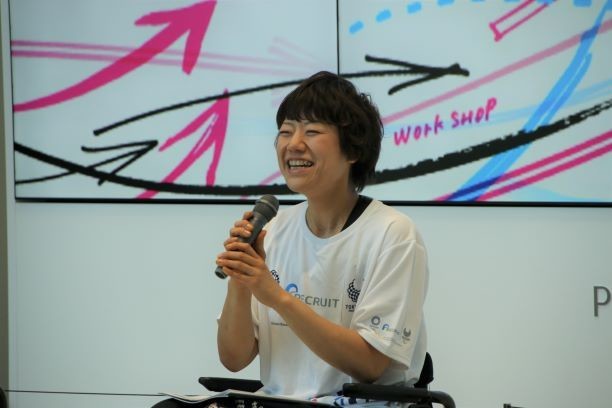 車いすバスケ・小田島理恵選手（2018年8月撮影）