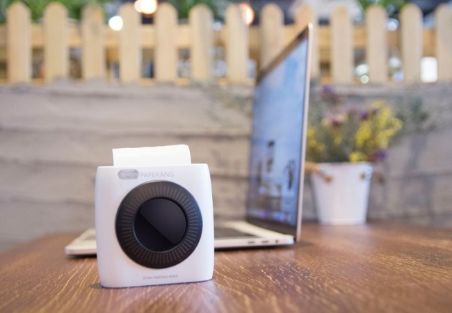 ブルートゥースでスマホと接続　ポケットサイズのプリンター