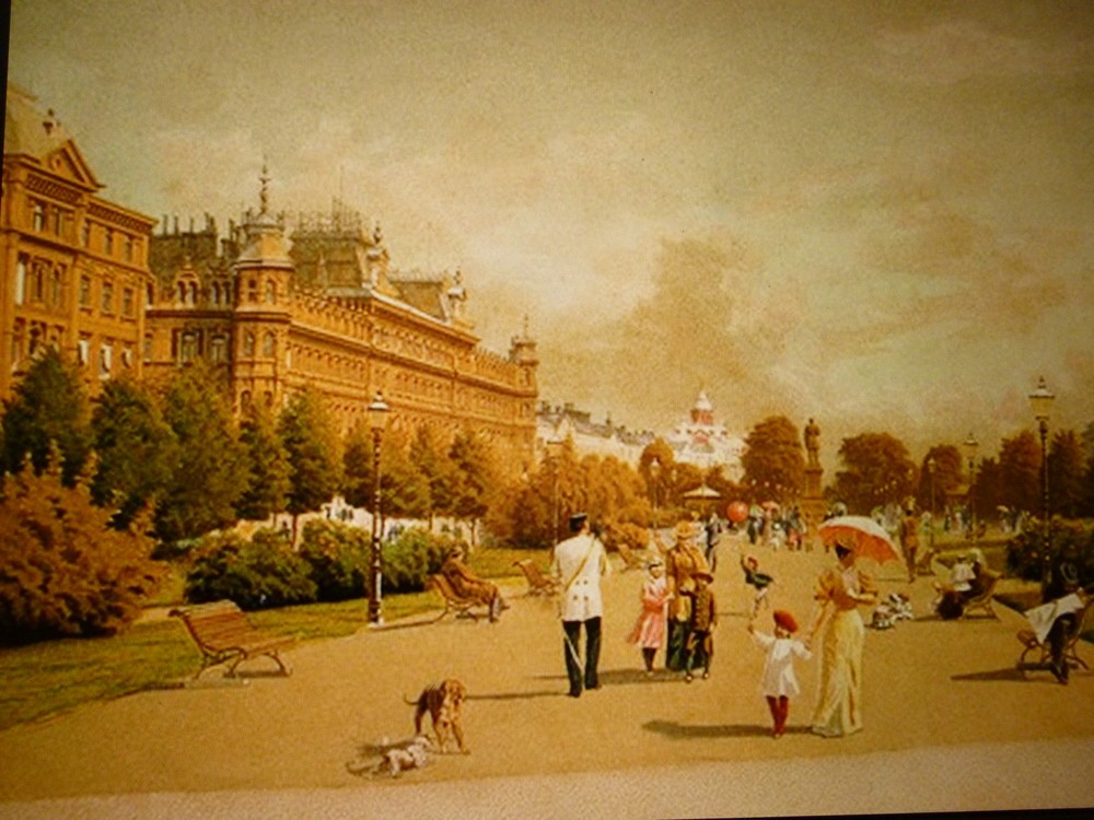 1890年代のヘルシンキの様子を描いた絵画