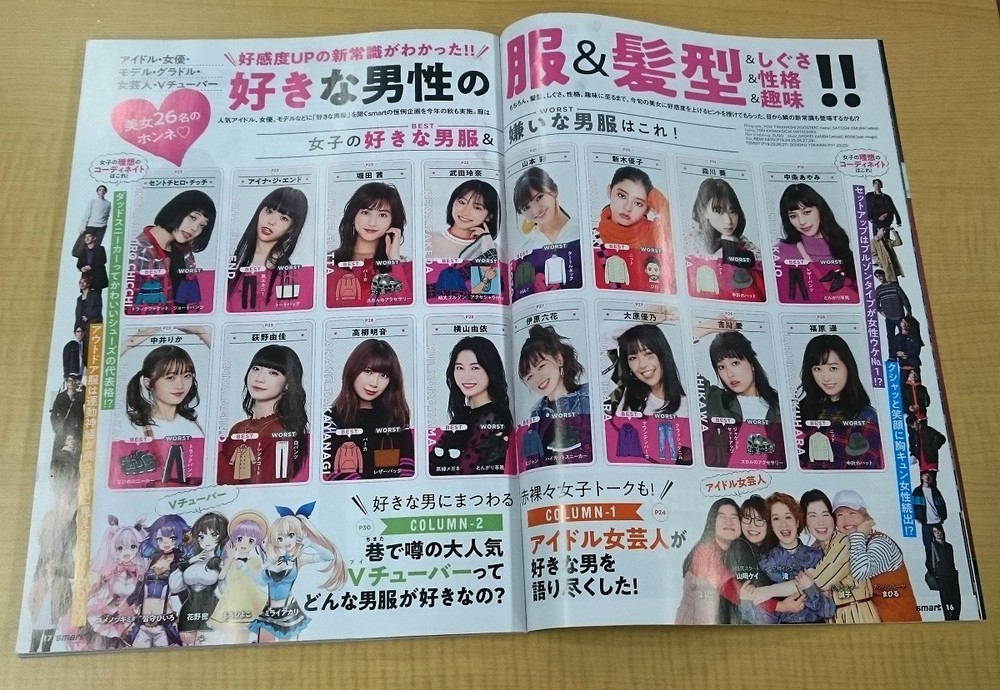 「美女Vチューバー」が好きな男性ファッション　雑誌のユニーク企画に戸惑う人も