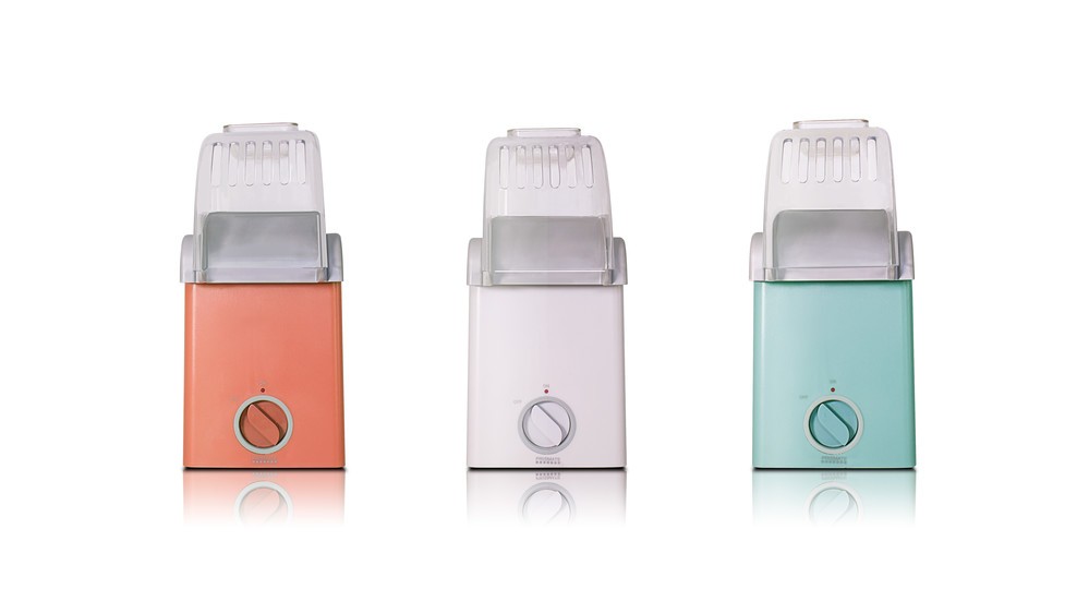 豆を入れて2～3分で出来上がり　ブロック型ポップコーンメーカー