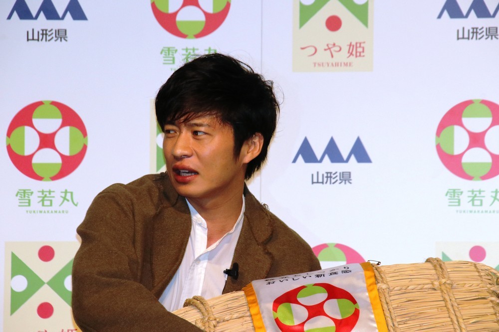 発表会で米1俵がプレゼントされた