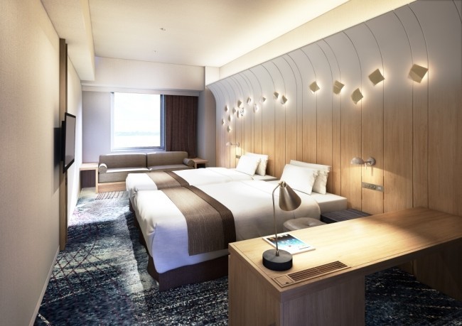 シンプルモダンな客室のホテル　名古屋で来年1月開業