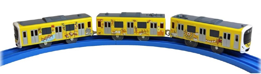 西武鉄道を走る「ぐでたま」ラッピング車両が初のプラレールに！