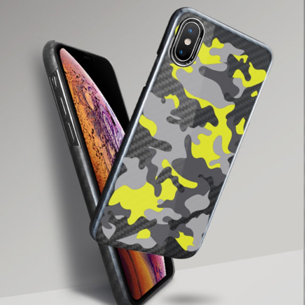 強度と耐熱性を備えた強化繊維「ケブラー」素材のiPhoneケース