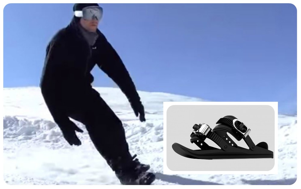 スキーとスケートが合体「Snowfeet」 靴を履くだけでゲレンデ滑走でき 