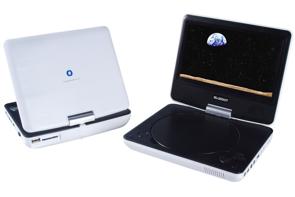 液晶画面が180度回転　ポータブルDVDプレーヤー