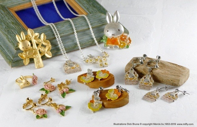 「Palnart Poc」とミッフィーのコラボ第3弾　春の花テーマのアクセサリー