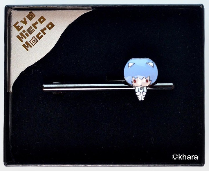 「エヴァンゲリオン」の「レイ」「アスカ」をデフォルメ　タイピン・ピンズ・カフス