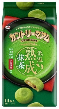 じっくり低温熟成の抹茶を使用　「カントリーマアム」「ルック」「ミルキー」