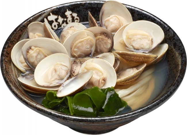 旨みと栄養を凝縮　はなまるうどんの「はまぐりうどん」
