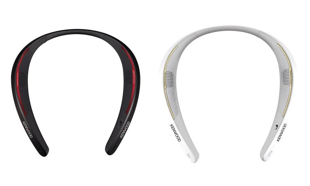 首にかけるだけで音楽を楽しめる　ウェアラブルスピーカー