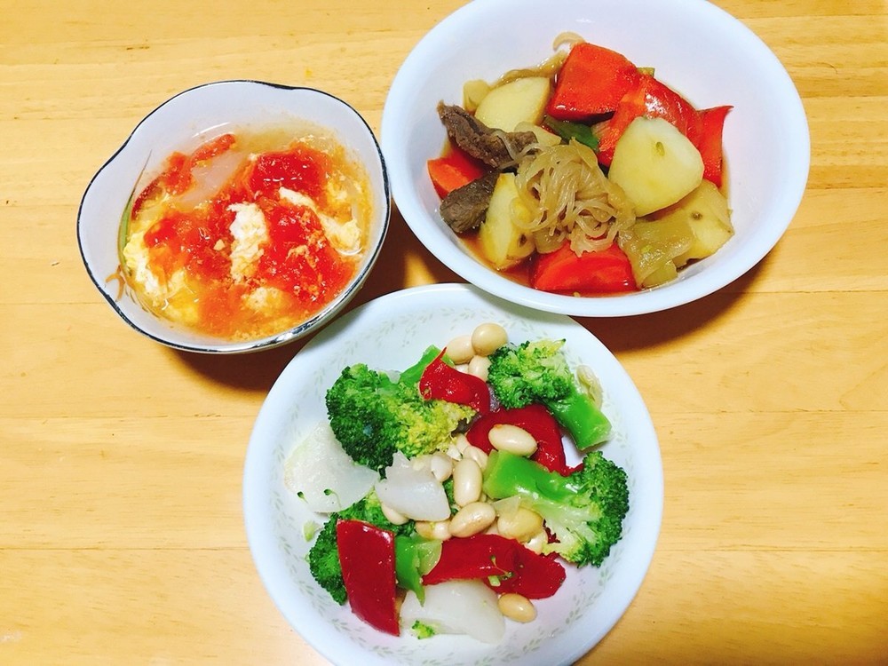 健康的な献立提案アプリ「MENUS」の提案通りに調理して豆を消費