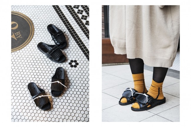 「BY&BY COFFEE AND BAR」　「ベンサン」で話題の「bench」とコラボサンダル