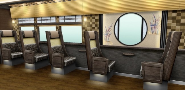 乗車した時から京都気分！