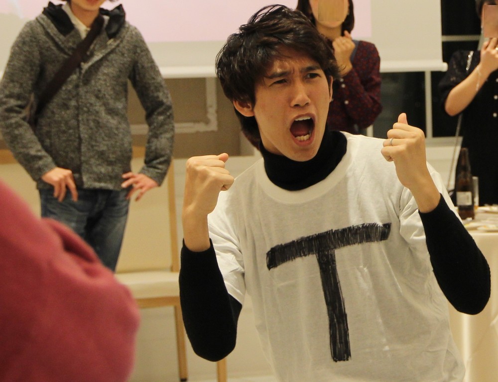 吉村選手もノリノリ