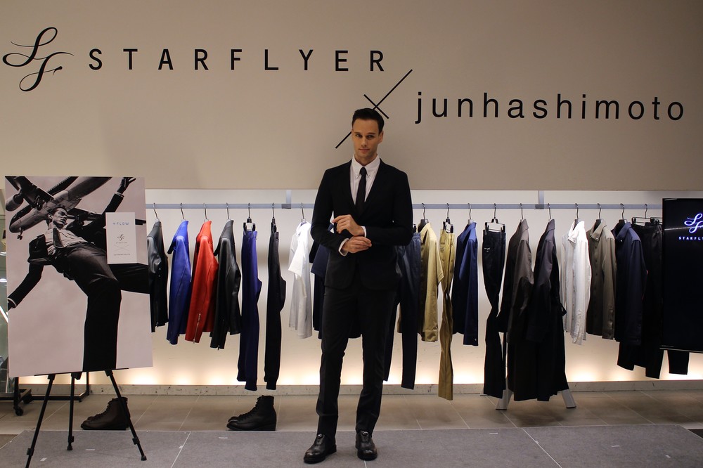 ビジネスマンの出張バテ解消　おしゃれなハイテクスーツ＆アイマスク「＋FLOW」