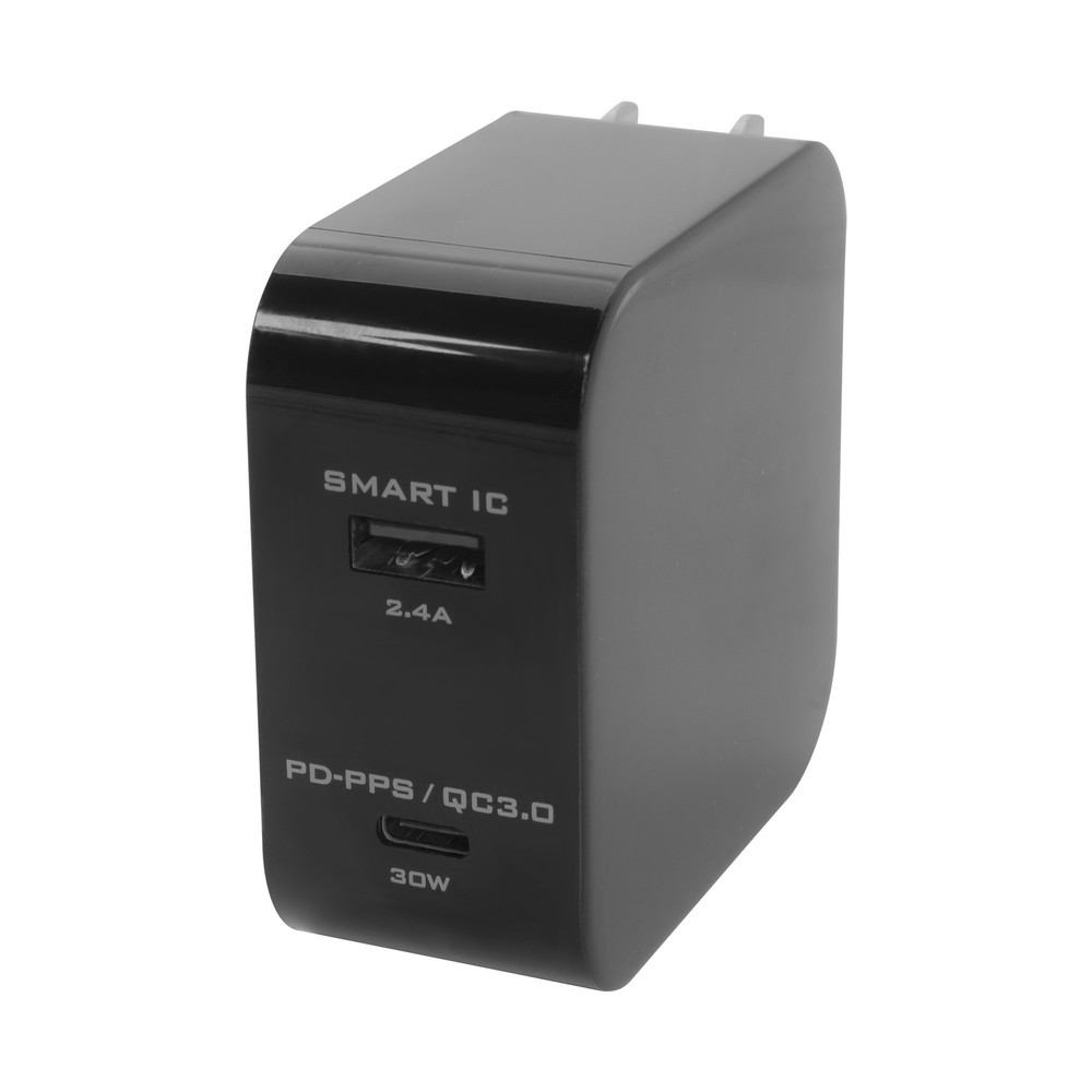 「USB PD-PPS」「QC 3.0」対応　スマホやノートPCにも使えるUSB-AC充電器