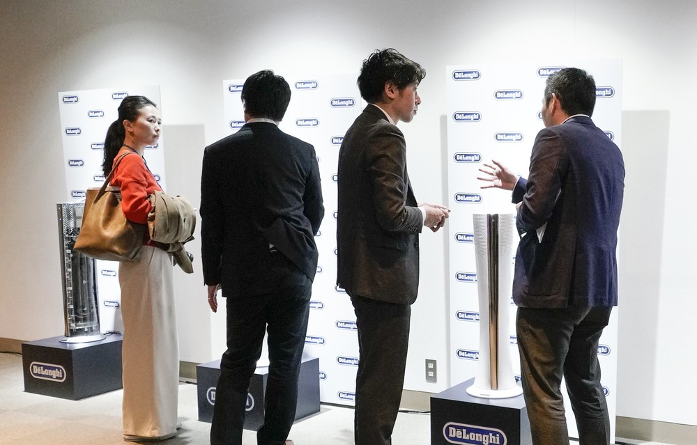 「デロンギ 空気清浄機能付きファン Clean＆Cool」発表会の様子(1)