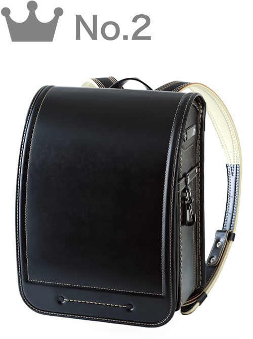 男の子に人気のカラーNo.2「No.70 ベルバイオスムース カラーステッチ（クロ×ゴールド）」