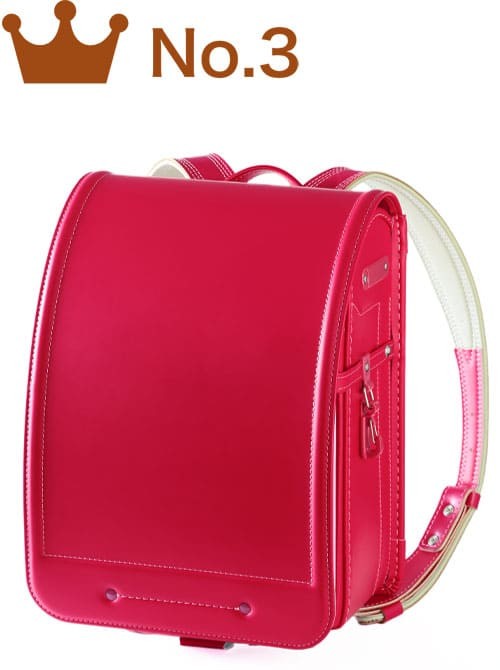 女の子に人気のカラーNo.3「No.56 マットクラリーノ カラーステッチ（スウィートチェリー×ピンク）」