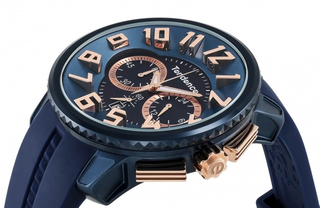 ネイビー＆ローズゴールドカラー腕時計　「ALUTECH Gulliver」コレクション