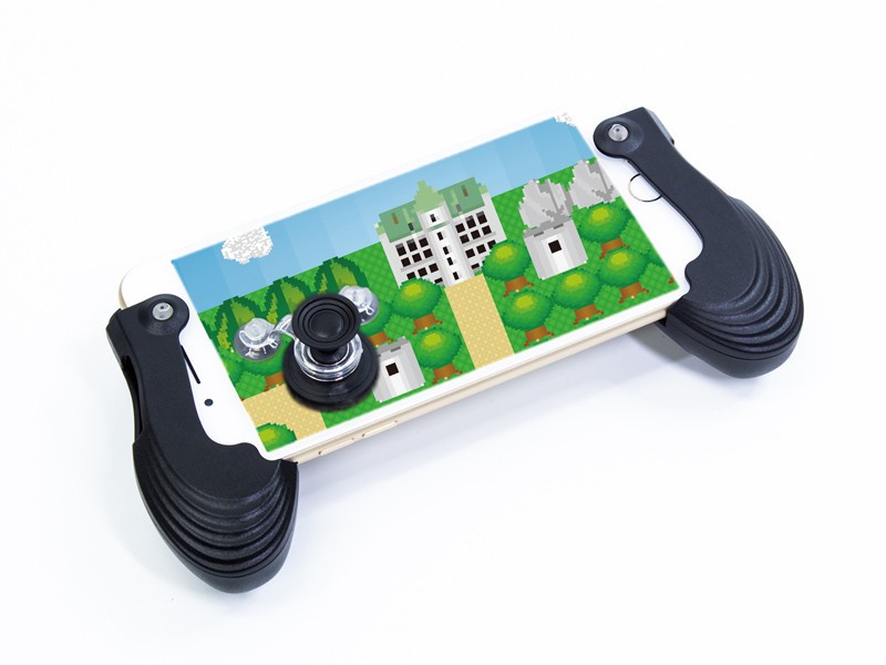 スマホ向けジョイスティック　ホルダーとパッド3種類のセット