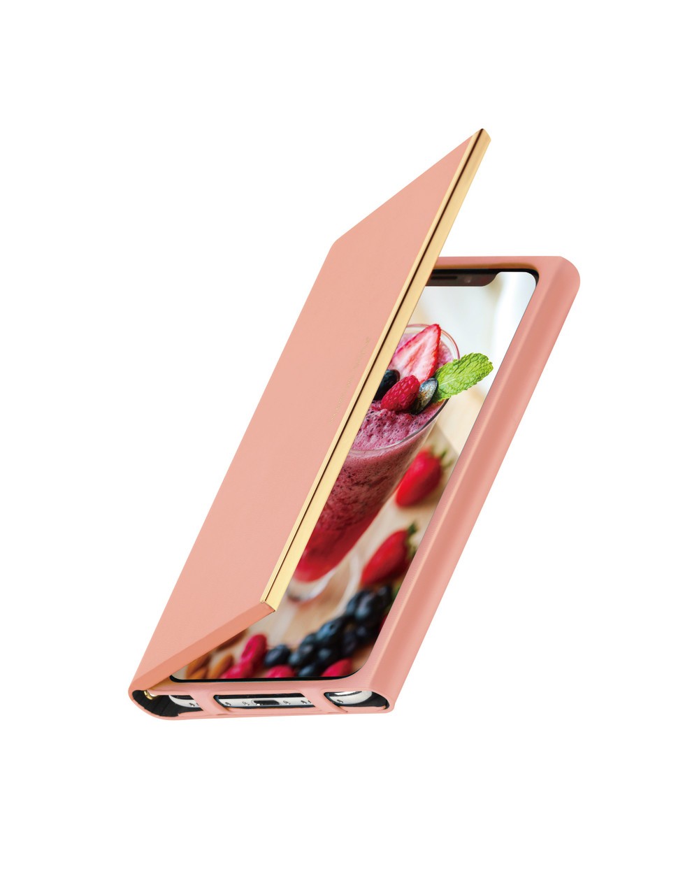 フリップを開くとスリープから復帰　iPhone向けケース