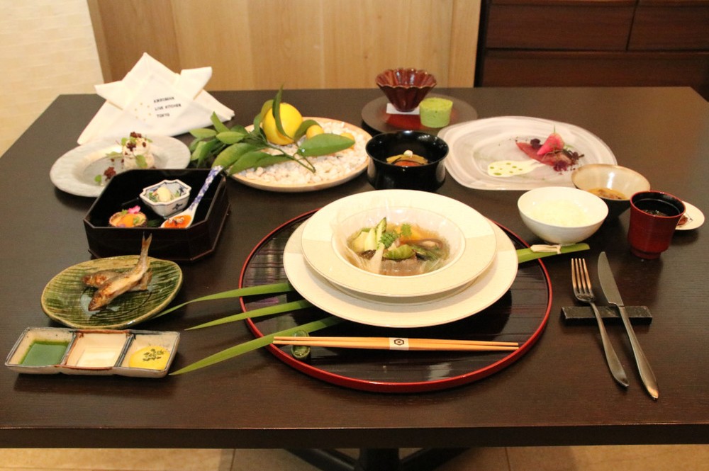 高知県産の食材を使ったコース料理