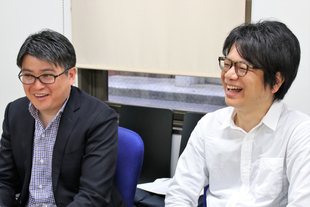 （左から）日本スポーツ振興センター・横田剛一さん、アートディレクター・映像作家の奥下和彦氏