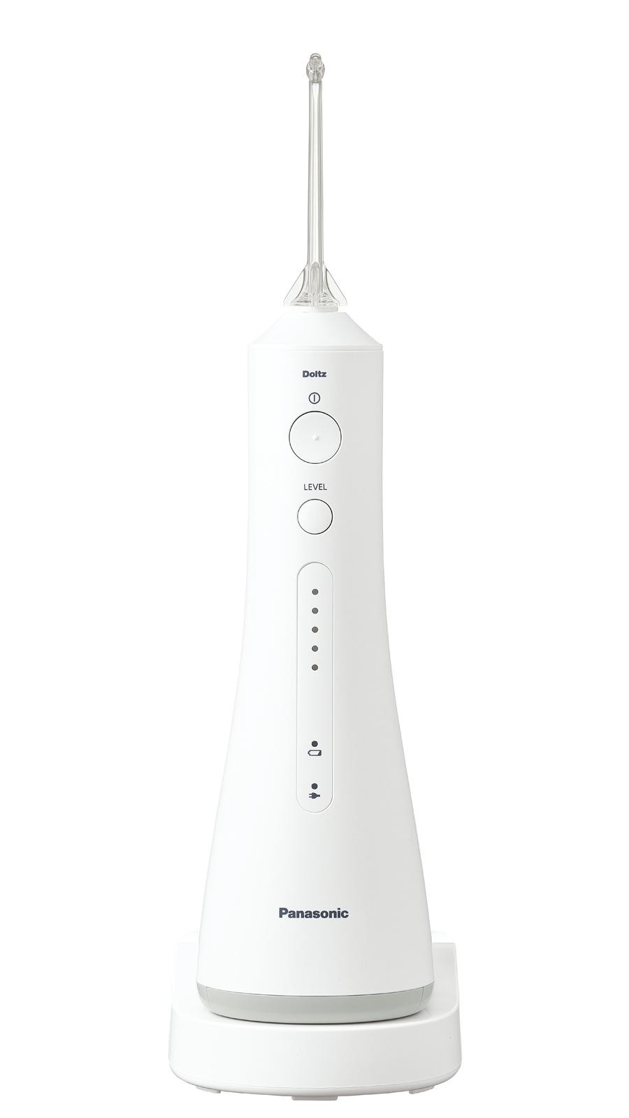 超音波水流で歯間や歯周の汚れを洗い流す　口腔洗浄器