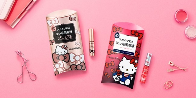 「ハローキティ」デザインのスカルプDまつ毛美容液2種