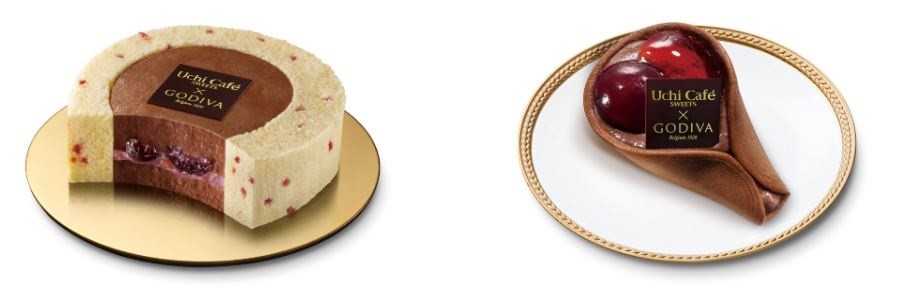 ローソン×GODIVA　なめらかなチェリーショコラスイーツ2品