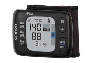 手首に装着する血圧計「手首式血圧計 HEM-6233T」