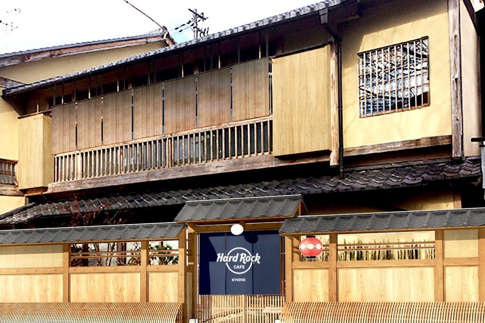 「ハードロックカフェ」祇園白川に　のれんに赤ちょうちん、京の街並みに合わせて